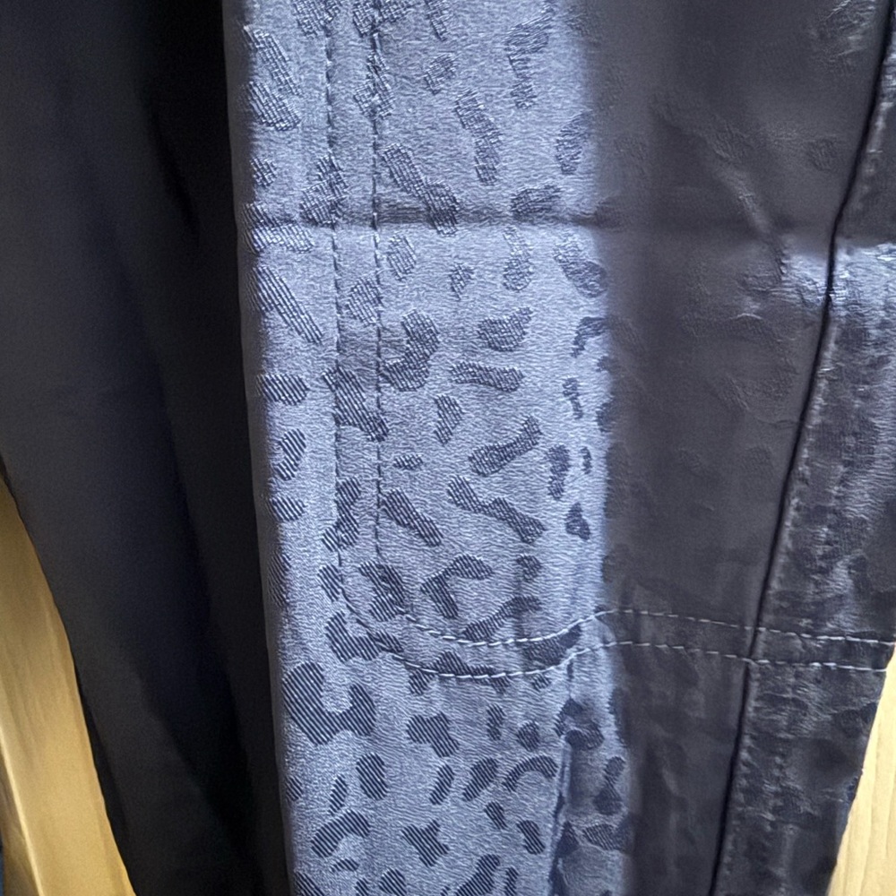 Ava Therese Jacquard Navy scrub jogger L - Picture 2 of 4